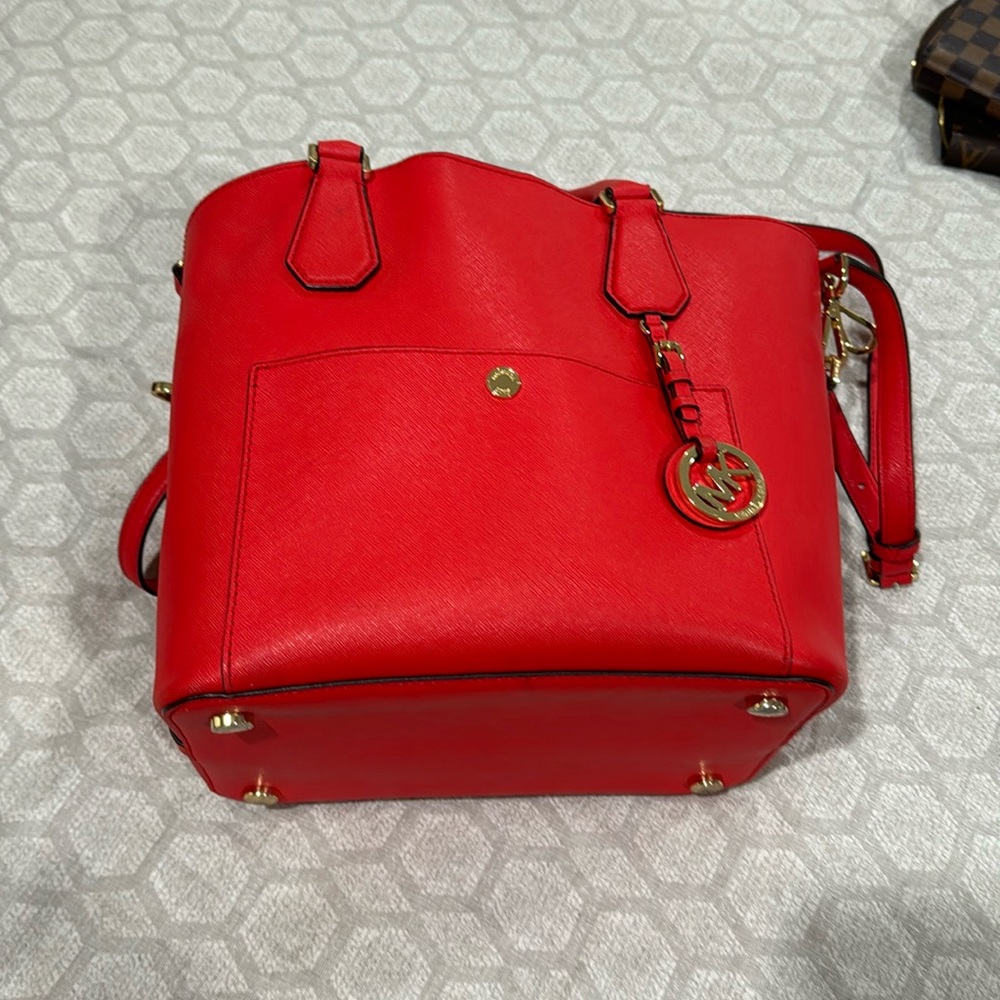 Michael kors large tangerine bag